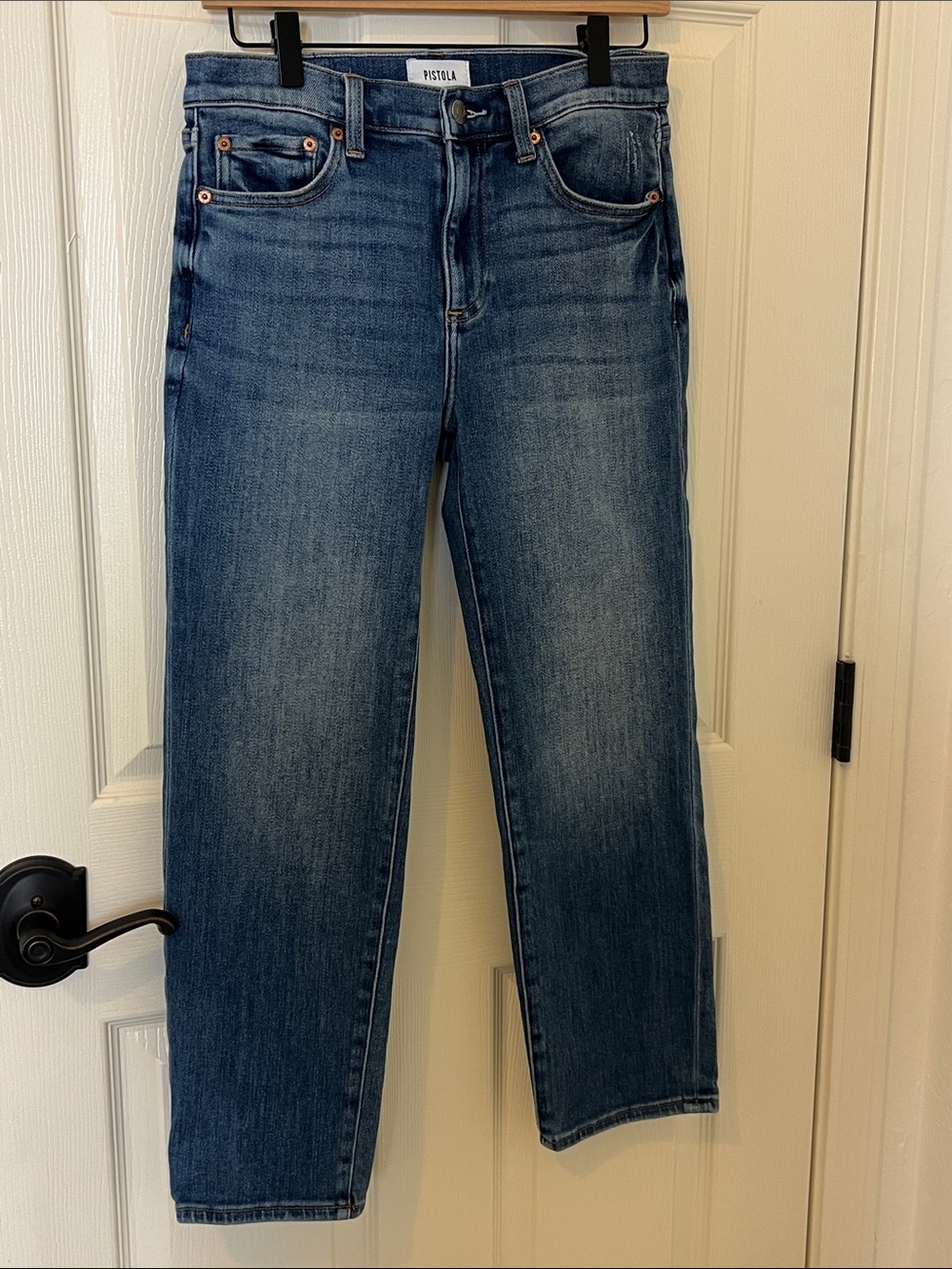 Pistola Jeans Cassie Charlie Straight High-Rise Vintage Blue